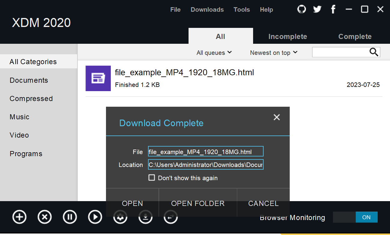 Xtreme Download Manager (XDM)