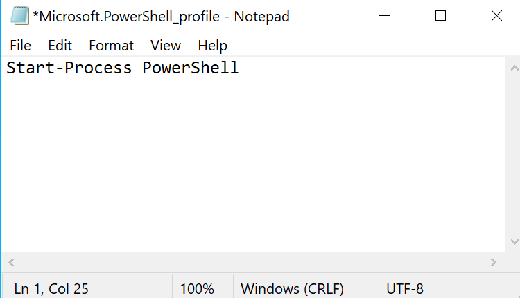 Edit profile with command