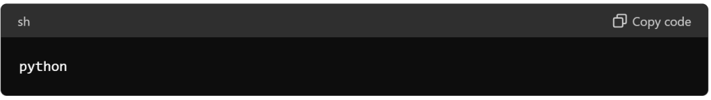 Enter the Python Interactive Shell