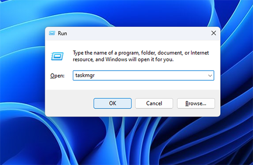 Task Manager via remote Desktop