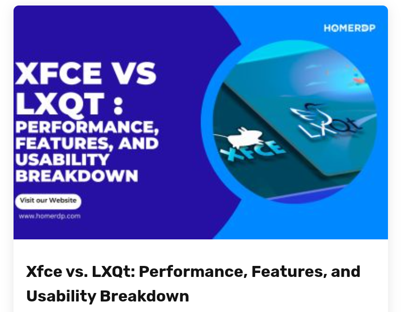 Xfce vs LXQt Xfce 4.20