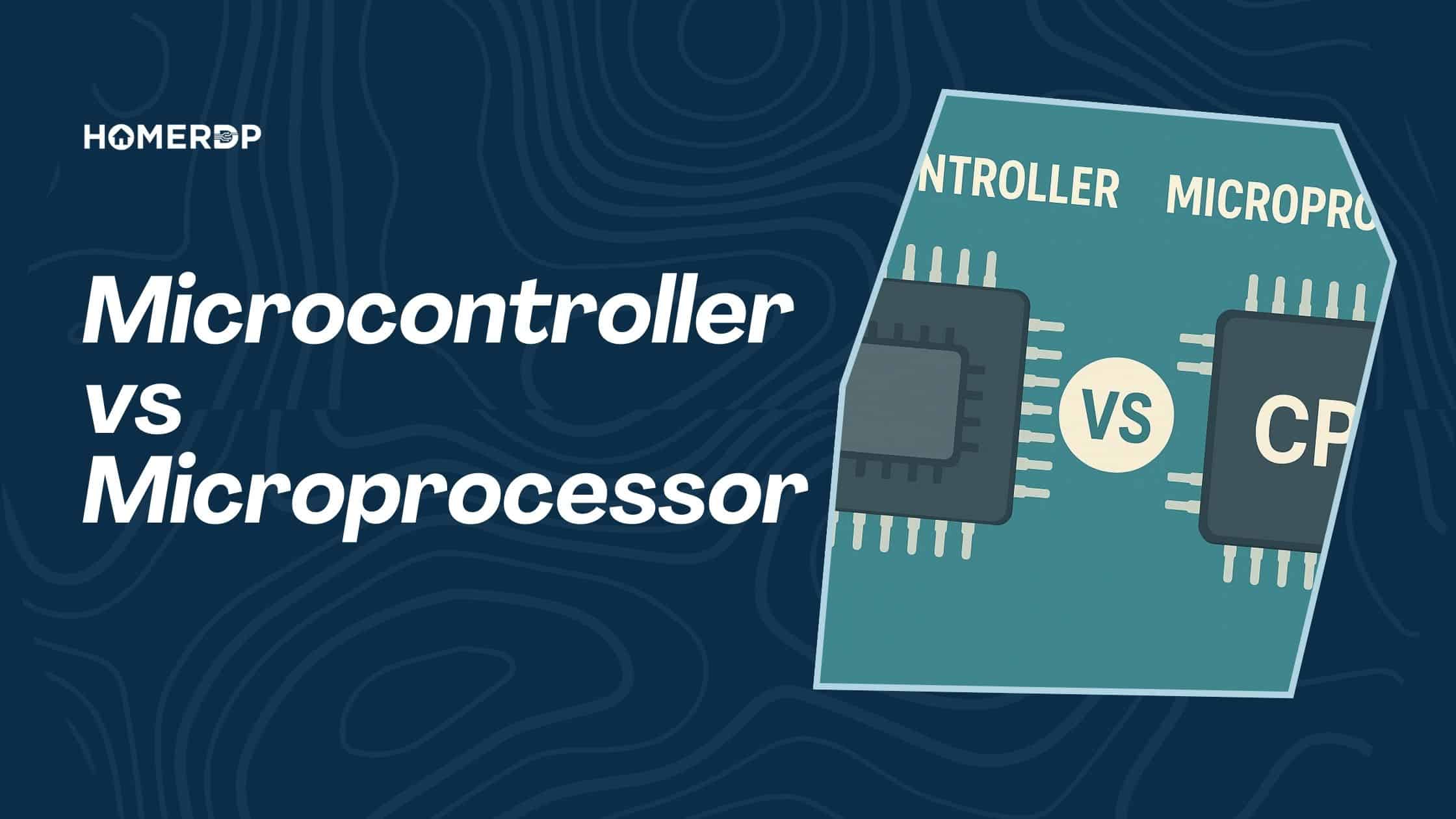 Microprocessor vs microcontroller