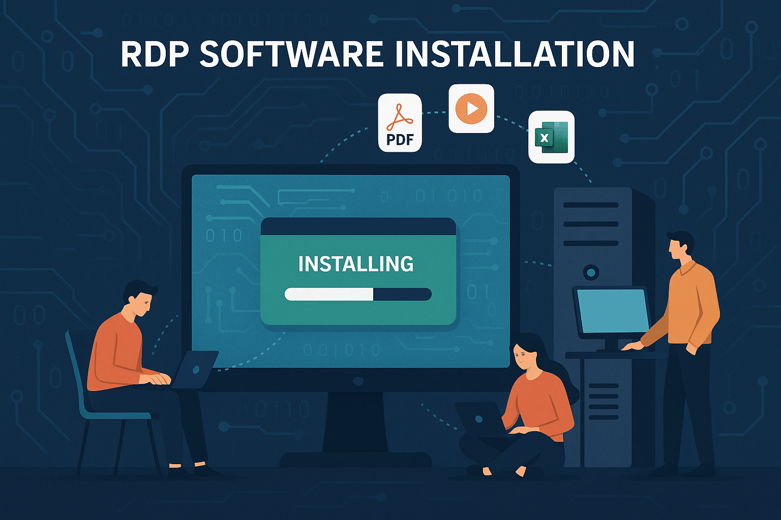 Installing software over RDP