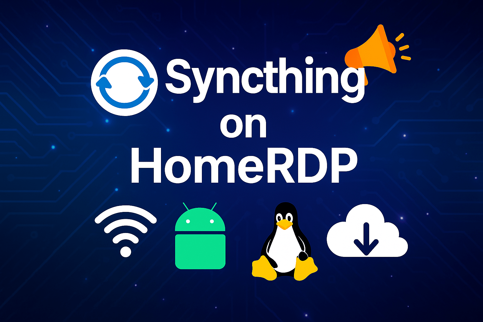 Syncthing on HOMERDP