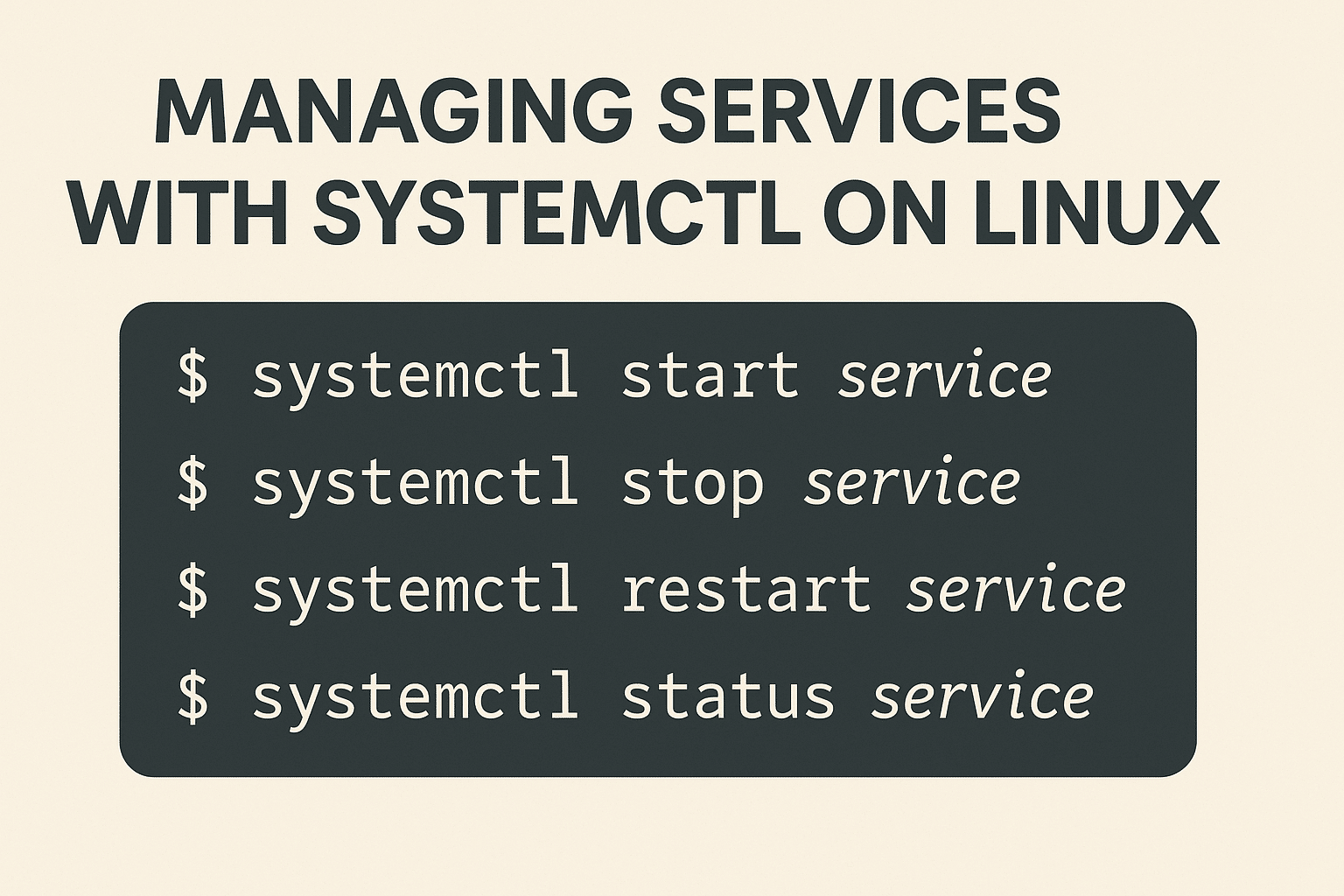 Managing Services with systemctl on Linux