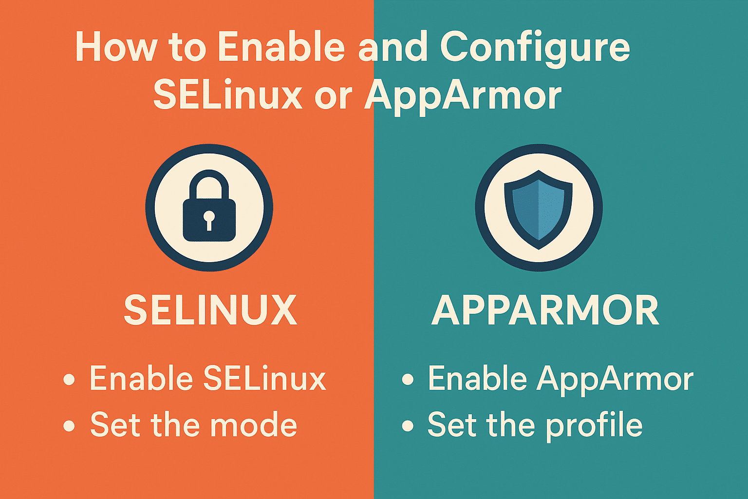 How to Enable and Configure SELinux or AppArmor